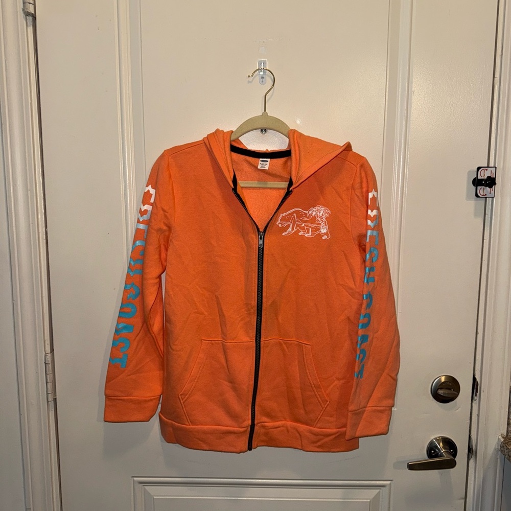 Old Navy salmon Kids Jacket with Blue Graphics